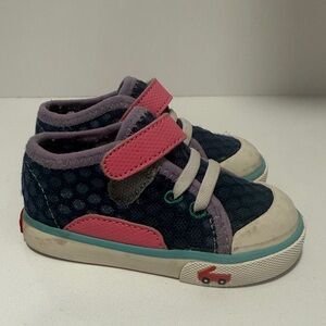 See Kai Run - Toddler Size 5 Pink and Blue Sneakers